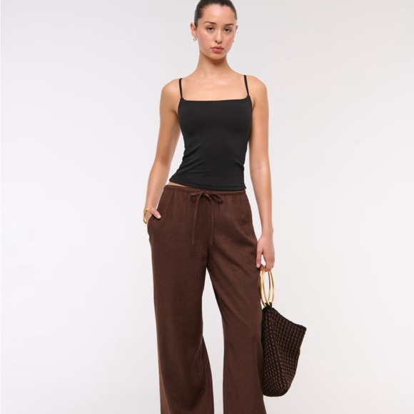Abercrombie & Fitch Pants - Abercrombie & Fitch Linen-Blend Pull-On Pant